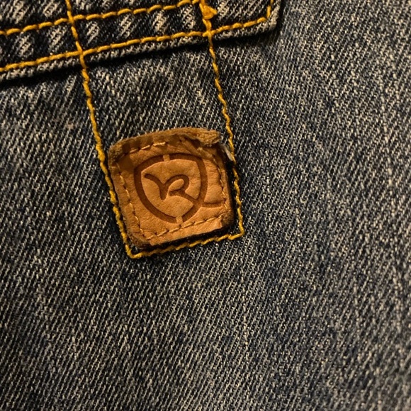 Y2K Rocawear Baggy Wide Leg Embroidered Design Pocket Jeans Men’s Size 32 - Picture 9 of 11